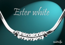 Ester white - řetízek stříbřený